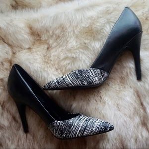GUESS zebra print heels